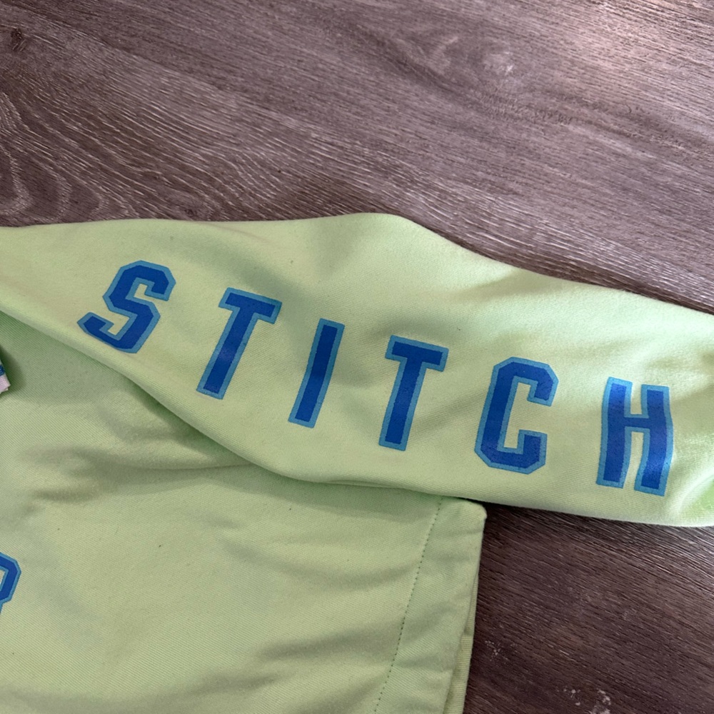 Women’s Disney Stitch Fleece Crop Hoodie Sweatshirt with Logo, Size Medi… - Picture 4 of 13
